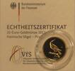 Bundesrepublik Heimische Vögel - Pirol €20 Pirol 2017-G  b>LAGER-RÄUMUNG ! Stgl. im orig. Kapsel mit Zertifikat