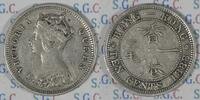 Hong Kong 10 Cents Queen Victoria -