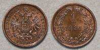 Österreich 1 Kreuzer Divisional coin -