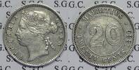 Mauritius 20 Cents Queen Victoria -