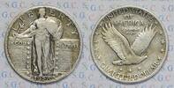 USA 25 Cents Standing Liberty -