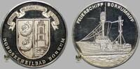 Deutschland Silbermedaille f. d. Feuerschiff Borkumriff von Dr. Ising -