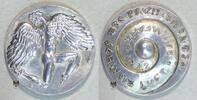 Schweiz Aufwendige Silbermedaille Ikarus von Hans Erni, -