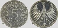 Bundesrepublik Deutschland 5 DM 1958-J Silver Eagle vz, winzige Kratzer,... 649.35 £  +  11.27 £ shipping