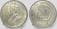 Malaysia, Straits Settlements 50 cents King George V -
