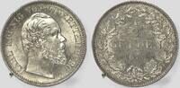 Altdeutschland Württemberg ½ Gulden 1870 King Karl vz/St., winzige Kratz... 255.75 £  +  8.67 £ shipping