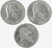 Kaiserreich Württemberg 5 Mark King William II - Lot of 3 pieces -