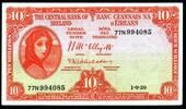 Irland 10 Shillings Sterling 1.9.59 Serie 77N J.J. McElligott / T.K. Whi... 80.40 &pound;  +  8.46 &pound; shipping