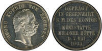 Sachsen (2 Mk) Münzbesuch 1903-E King George - Mint Visit Fast Stempelgl... 2,579.18 £ free shipping
