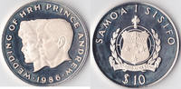 Samoa I Sisifo, 10 Tala, 1986, Hochzeit von Prinz Andrew und Miss Sarah ... 52.02 £43.35 £  +  8.67 £ shipping