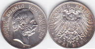 Deutschland, 2 Mark, 1904, Kaiserreich, Sachsen, Königreich, Georg, 1902... 104.03 £  +  21.67 £ shipping