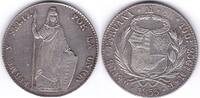 Peru, 8 Reales, 1855, Republik, vorzüglich +, 420.47 £  +  21.67 £ shipping