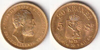 Norwegen, 20 Kronen, König Oskar II.,1872-1907, -