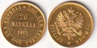 Finnland, 20 Markkaa, 1912, Zar Nikolaus II.,1894-1917, fast stempelglanz, 715.68 £  +  8.67 £ shipping