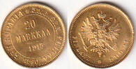 Finnland, 20 Markkaa, 1913, Zar Nikolaus II.,1894-1917, fast stempelglanz, 715.68 £  +  8.67 £ shipping