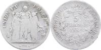 Frankreich 5 Francs L´An 9 A (1 Erste Republik. -