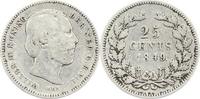 Niederlande-Königreich 25 Cents Willem III., 1849-1890. -
