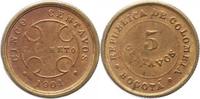 Kolumbien 5 Centavos Vereinigte Staaten von Kolumbien 1819-1903. -