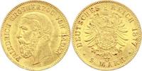 Baden 5 Mark Gold Friedrich I. 1856-1907. -