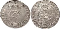 Schleswig-Holstein, Königliche Linie Krone zu 4 Mark Christian V. 1670-1699. -
