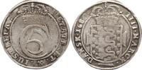 Schleswig-Holstein, Königliche Linie Krone zu 4 Mark Christian V. 1670-1699. -