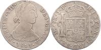 Peru 8 Reales Ferdinand VII. 1808-1833, spanisch bis 1822 (!). -