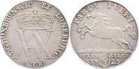 Braunschweig-Wolfenbüttel 2/3 Taler Feinsilber August Wilhelm 1714-1731. -