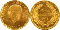 Türkei-Republik 100 Piaster Gold Republik seit 1923. -