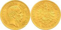 Sachsen 5 Mark Gold Albert 1873-1902. -