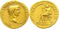 Kaiserzeit Claudius 41-54. Aureus Gold  41-54 n. Chr. sehr schön