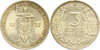 Weimarer Republik 3 Reichsmark 1925 J feine Tönung, fast Stempelglanz 60.69 £  +  8.67 £ shipping