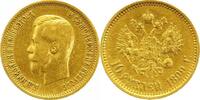 Russland Nikolaus II. 1894-1917. 10 Rubel Gold 1899 Sehr schön