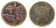 Südafrika 10 Cent Ms-St Lilie -