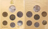 Vatikan 1880 Lire 1985 div. Johannes Paul II, Kursmünzensatz, Original Blister mit leichten Gebrauchsspuren unc