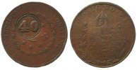 Brasilien 40 Reis Ku Gegenstempel 40, auf 80 Reis 1834R -