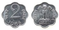 Indien Republik 2 Paise Al Bombay -