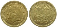 Monaco 2 Francs AlBr Louis II -