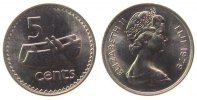 Fidschi Inseln 5 Cents KN Trommel -