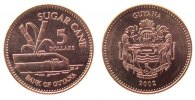 Guyana 5 Dollar Ku-St Zuckerrohr -