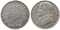 Vatikan 2 Lire Ag Pius IX, XXII -