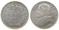 Vatikan 1 Lire Ag Pius IX, XXII -