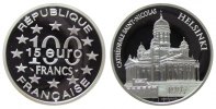 Frankreich 100 Francs / 15 Ag Nikolaikirche in Helsinki -
