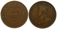 Australien 1 Penny Br Georg V, ohne Punkt -