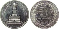 vor 1914 Medaille Zinn Niederwalddenkmal - auf die Enthüllung des Denkmals, Niederwalddenkmal / Mehrzeiler im Kranz, ca. 30,5 MM, entfernte Öse -