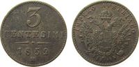Lombardei Venedig 3 Centesimi Ku RDR, Franz Joseph I, M (Mailand) -