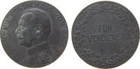 vor 1914 Verdienstmedaille Zinn Friedrich II. (1907-1918) Baden - für Verdienst, Büste nach links / Schrift im Kranz, ca. 38,5 MM, entfernter Henkel -