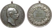 vor 1914 tragbare Medaille Silber Albert (1873-1902) - Für Treue in der Arbeit, Sachsen, Büste nach rechts / Schrift im Kranz, Signatur: M.B. (v. Barduleck -