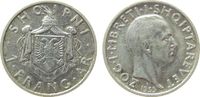 Albanien 1 Frang Ar Ag Zogu I -