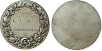 Schützen Medaille Bronze versilbert Wien - L.M. Wien Mannschaft 2, Int.Dreist.Match (Gravur), ca. 70 MM -