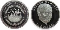 Liberia 10 Dollars Ag Nelson Mandela -